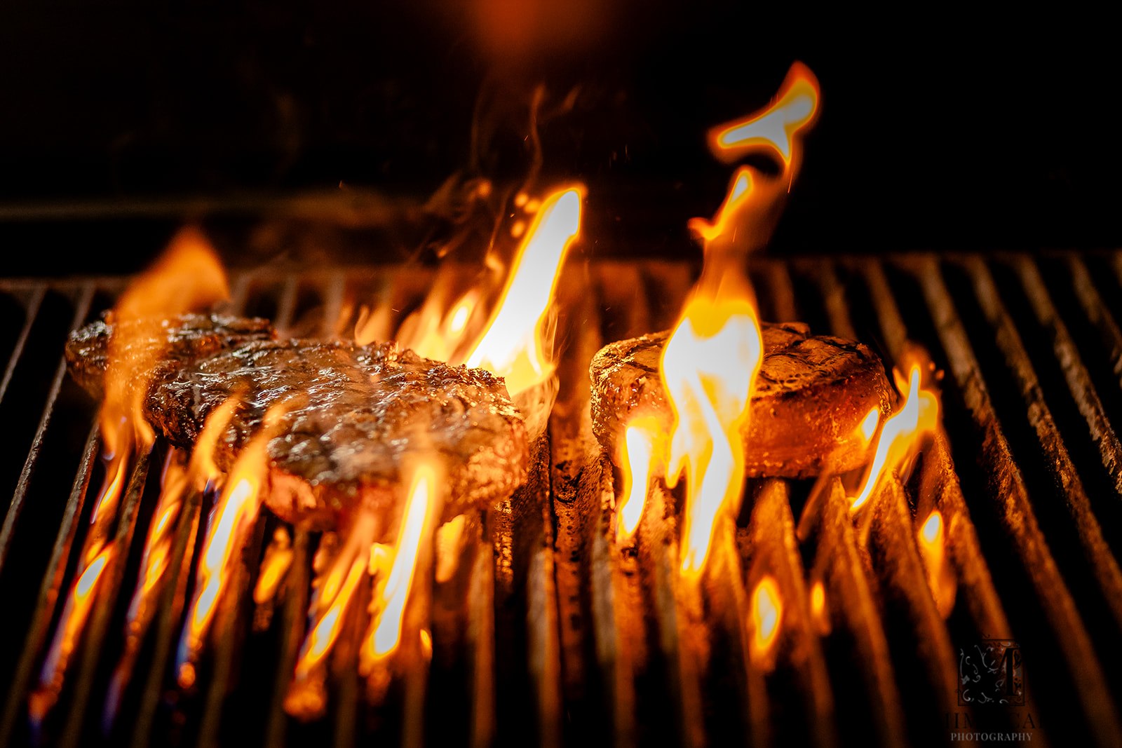 Filet and Tomahawk on Grill